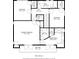 Second story layout featuring three bedrooms with walk in closets and two full bathrooms at 1804 Wind Willow Rd, Belle Isle, FL 32809