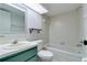 Clean bathroom with a shower-tub combination and a single sink vanity at 3467 Flossmoor Ave # 101, Orlando, FL 32822