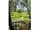 A green backyard and trees view from a porch at 417 Evesham Pl, Longwood, FL 32779