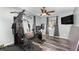 Workout room with gym equipment and lots of light from the two windows at 805 Leopard Trl, Winter Springs, FL 32708