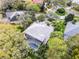Aerial view of home with screened-in pool, lush landscaping, and surrounding neighborhood at 1613 Glenwick Dr, Windermere, FL 34786