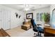 Office space with natural light, chair and ottoman, and a modern style at 1613 Glenwick Dr, Windermere, FL 34786