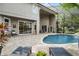 Outdoor pool and patio with dining and lounge area in a screened enclosure at 1613 Glenwick Dr, Windermere, FL 34786