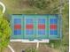 Overhead shot of neighborhood pickleball courts at 3603 Westover Cir, Leesburg, FL 34748