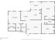 Detailed floor plan showcasing the layout of the home, including all rooms and dimensions at 5347 Pecan Rd, Ocala, FL 34472