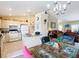 Inviting space featuring the dining area, kitchen, and living room, ideal for Gathering gatherings at 5361 Se 92Nd St, Ocala, FL 34480