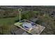 Aerial shot showcasing the home's backyard pool, and close proximity to the golf course and community amenities at 6735 Edgeworth Dr, Orlando, FL 32819