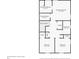 Layout of floor two includes primary bedroom with bath, two bedrooms with a bath and closets at 9228 Cardinal Meadow Trl, Orlando, FL 32827
