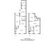 Detailed floor plan showcasing the layout of the two-story home with room dimensions and total area at 9686 Cypress Pine St, Orlando, FL 32827