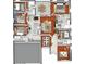 Detailed floor plan showcasing the layout and dimensions of this spacious home at 12018 Radbourne St, Winter Garden, FL 34787