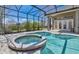 Relaxing pool and spa area under a screened enclosure, perfect for enjoying sunny days at 12848 Jacob Grace Ct, Windermere, FL 34786