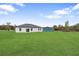 Expansive backyard featuring lush green grass and a modern home exterior at 2480 Sw 147Th Lane Rd, Ocala, FL 34473