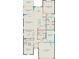Detailed floor plan showcasing open-concept layout, primary suite, and attached 2-car garage at 2703 Serenity Meadow Dr, Kissimmee, FL 34744