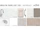 Selection of interior design materials showcasing kitchen and bathroom elements for a new home at 2953 Sailhouse Dr, St Cloud, FL 34771