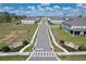 Neighborhood aerial view showcasing the Magnolia Grove community's layout and streetscapes on a sunny day at 421 Sedgewick Dr, Davenport, FL 33837