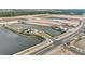 Aerial view of neighborhood under construction near water features at 5352 Spoonflower Ct, St Cloud, FL 34771
