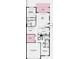 Detailed floor plan showcasing the layout of the home, including bedrooms, bathrooms, and kitchen at 5352 Spoonflower Ct, St Cloud, FL 34771