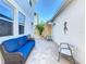 Outdoor patio space with comfortable seating arrangements and decorative elements at 6404 Pine Fork Aly, St Cloud, FL 34771