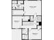 Second floor layout with primary suite, two additional bedrooms, two bathrooms, and a laundry room at 7355 Capstone Dr, Groveland, FL 34736