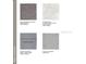Selection of interior finish samples with carpet, tile, cabinets, and granite countertops at 7367 Capstone Dr, Groveland, FL 34736