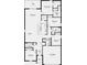 Detailed floor plan illustrating the layout of a four bedroom home, and the kitchen at 7384 Capstone Dr, Groveland, FL 34736