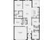 Detailed floor plan showcasing the layout, including the primary suite, bedrooms, kitchen, and garage at 7392 Capstone Dr, Groveland, FL 34736