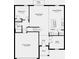 Floor plan showcasing the home's layout, including the location of the kitchen, bedrooms, and living spaces at 7404 Capstone Dr, Groveland, FL 34736
