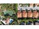 Aerial view of neighborhood with tennis courts, mature trees, manicured lawns and tile roof homes at 8950 Della Scala Cir, Orlando, FL 32836