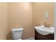 Bathroom with toilet and floating vanity at 10031 Union Park Dr, Orlando, FL 32817