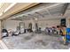 Spacious garage with a high ceiling and plenty of room for vehicles and storage at 10566 Green Ivy Ln, Orlando, FL 32832