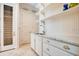 Well-organized laundry room with marble countertops and ample storage space at 1400 Alabama Dr, Winter Park, FL 32789