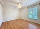 Bedroom featuring a ceiling fan, and wood flooring at 1609 River Birch Ave, Oviedo, FL 32765