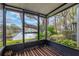 Screened porch with a view of the serene pond and lush greenery at 2201 Coach House Blvd # 3, Orlando, FL 32812