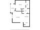 Floor plan featuring a bedroom, living room, kitchen, sunroom, dining area and bath at 2230 Cascades Blvd # 104, Kissimmee, FL 34741