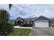 Inviting single-story home featuring a well-maintained lawn and an attached two-car garage, flying an American Flag at 3172 Bayview Ln, St Cloud, FL 34772