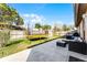 Enjoy a spacious backyard with a trampoline, outdoor seating, and a privacy fence for Gathering fun and relaxation at 1006 Gotwalt Dr, Oviedo, FL 32765