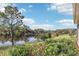 A serene backyard view of the lake and surrounding trees at 1098 Victoria Hills S Dr, Deland, FL 32724