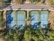 Aerial view of community tennis courts with manicured landscaping at 1098 Victoria Hills S Dr, Deland, FL 32724