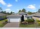 Charming single-story home featuring a brick driveway, manicured landscaping, and a welcoming front entrance at 1121 Avery Meadows Way, Deland, FL 32724