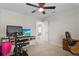 Comfortable bedroom with ceiling fan, perfect for resting at 14146 Lanikai Beach Dr, Orlando, FL 32827