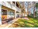 Outdoor patio area with seating overlooking the waterfront at 2118 Lake Dr, Winter Park, FL 32789
