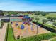 Bright and cheerful community playground features slides, swings, and other play equipment adjacent to a tennis court at 2442 Heritage Green Ave, Davenport, FL 33837