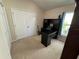 Bedroom featuring closet space, desk with shelving, and window views at 619 Blenheim Loop, Winter Springs, FL 32708