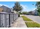 Street view of a sidewalk lined with a row of black mailboxes at 1335 E 10Th St, Apopka, FL 32703