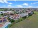 Aerial view of a luxurious home nestled in a picturesque community with a lake and lush greenery at 15644 Panther Lake Dr, Winter Garden, FL 34787