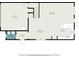Layout of the home showcasing an open floor plan with a kitchen, living room, and dining area at 2929 Satire St, Kissimmee, FL 34746