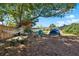 Private backyard space includes tents, shade and space to relax at 30 Cornwall Ct, Casselberry, FL 32707
