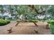 Inviting playground area with various play structures, benches, and wood chip ground cover for safety at 932 Kylee Aly, Winter Garden, FL 34787