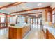 Open-concept kitchen featuring a large center island and ample natural light at 1612 E Washington St, Orlando, FL 32803