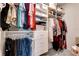 Organized walk-in closet with shelves, drawers, and hanging space at 512 Stowers Dr, New Smyrna Beach, FL 32168